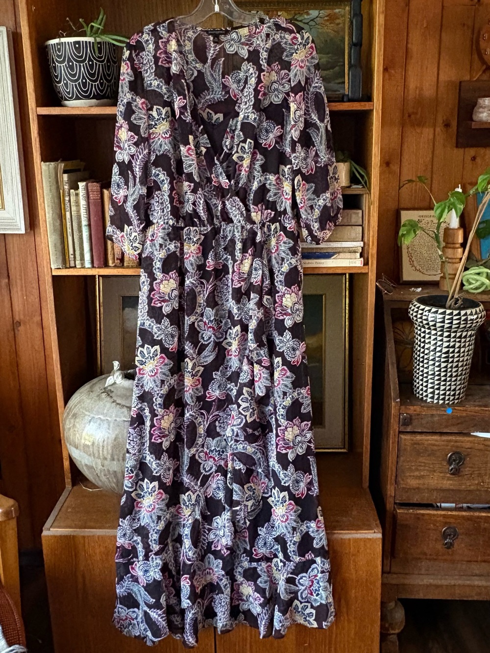 Banana Republic Whimsi Boho Maxi Dress with Slip 10